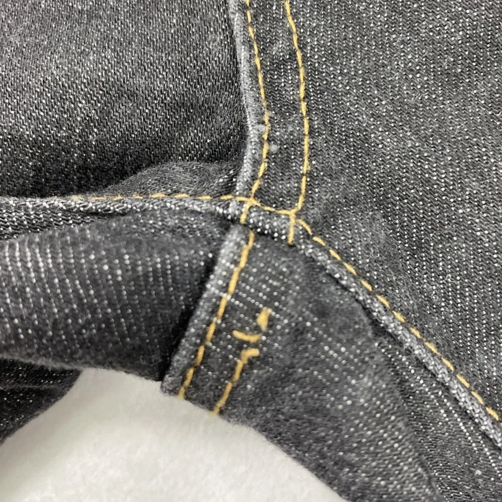 G Unit Company Denim Shorts Junior 11 Dark Wash Gold Rhinestones Flap‎ Pockets